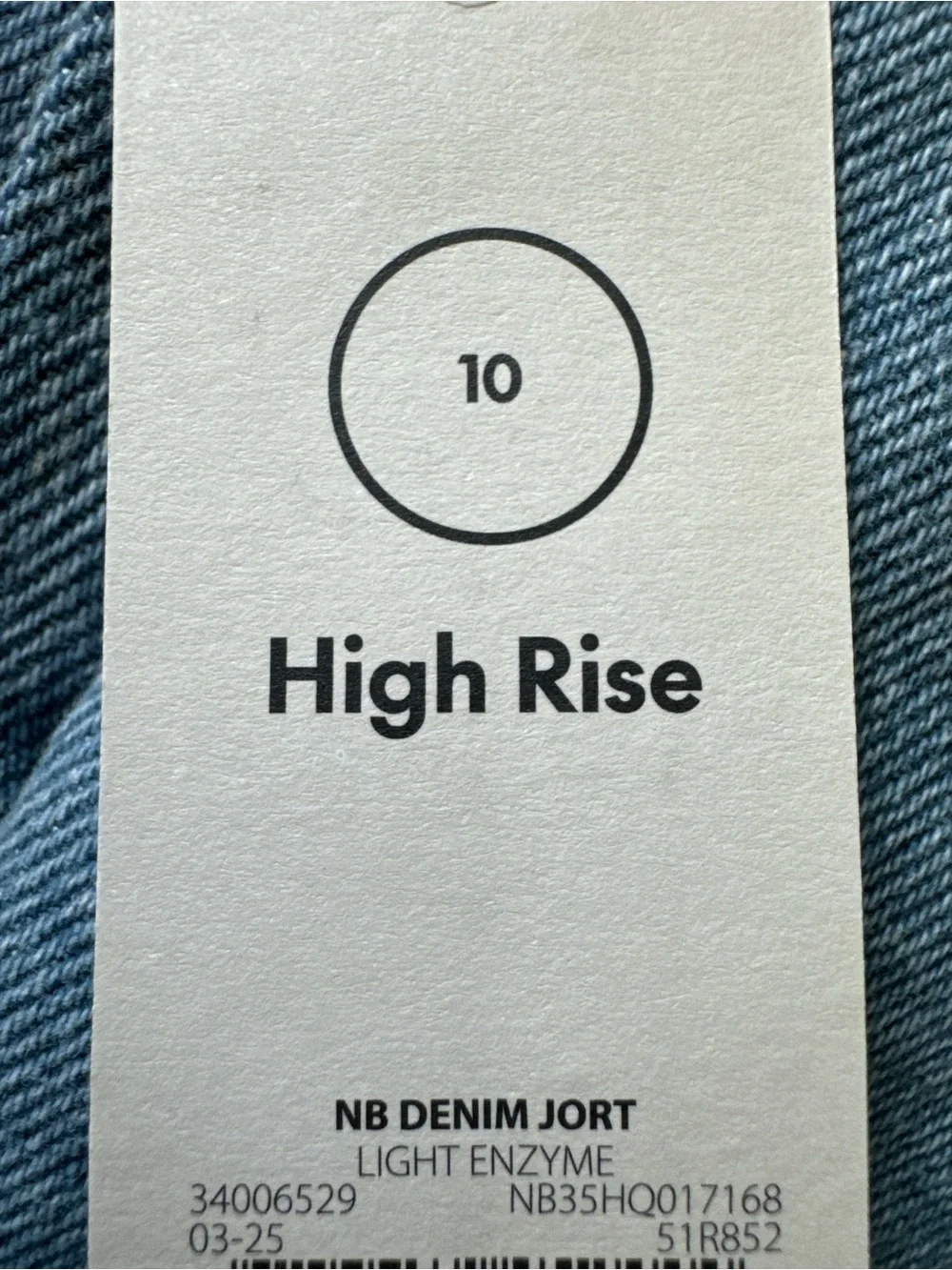 No Boundaries High Rise Denim Jorts Size 10 Light Wash Longline Shorts NWT